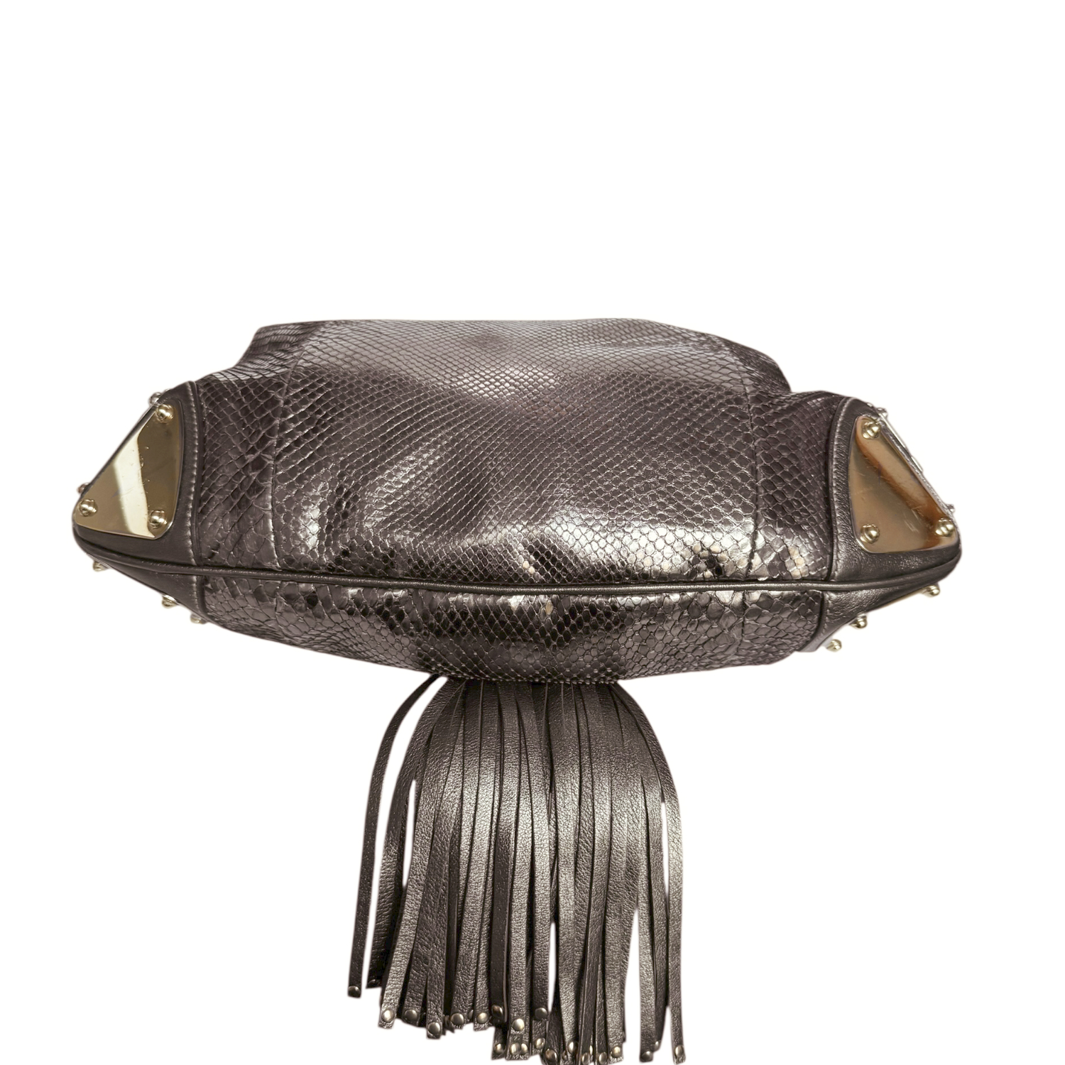 Gucci Python Indy 2 Way Shoulder Bag in Metallic Bronze / Gold - Image 5