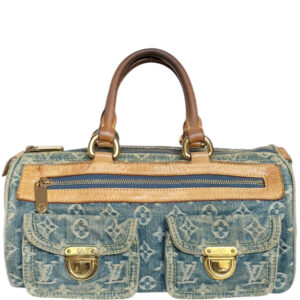 Vintage Louis Vuitton Monogram Denim Neo Speedy Bag in Blue | NITRYL
