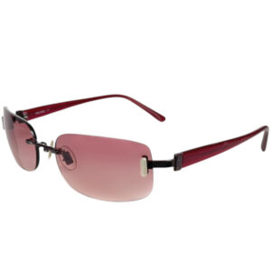 Vintage Miu Miu Logo Rimless Sunglasses in Red / Silver | NITRYL