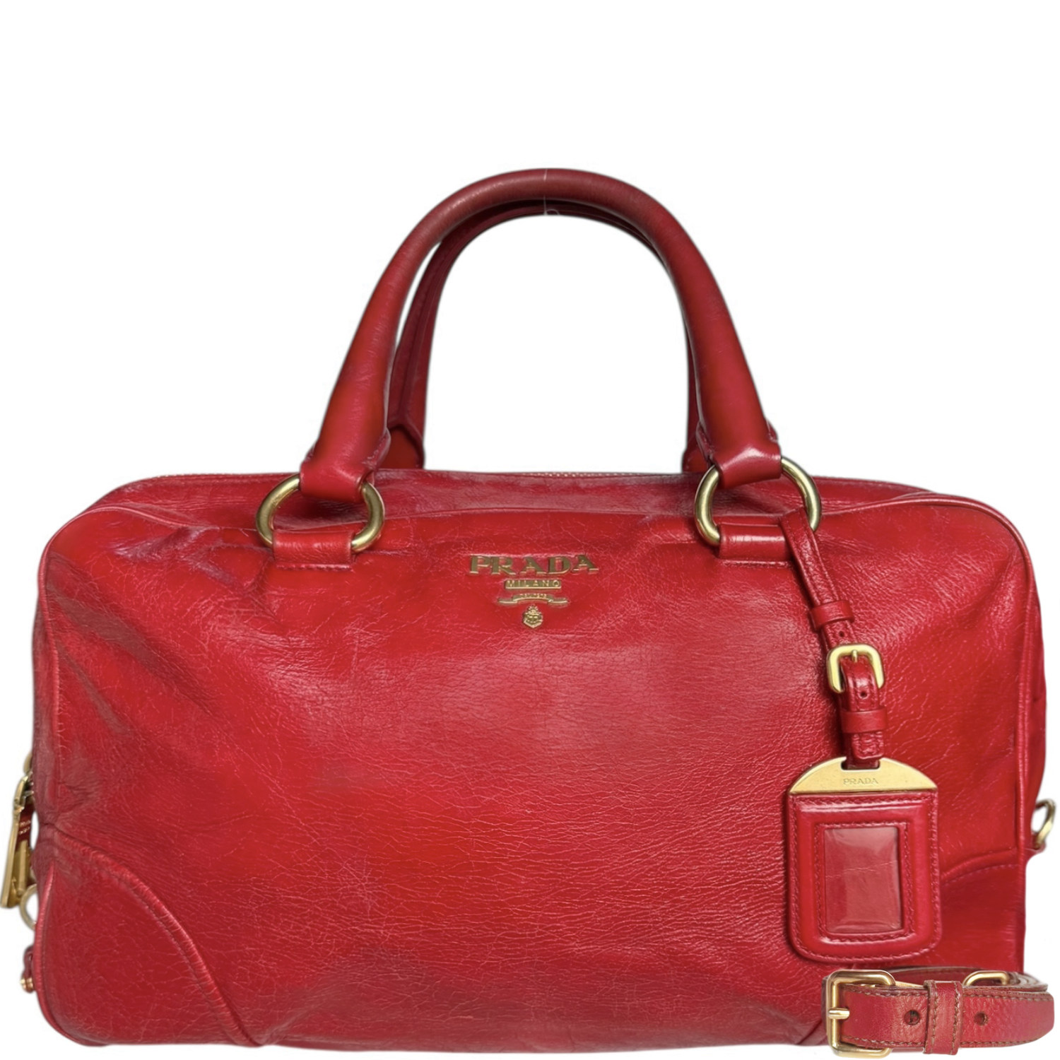 Vintage Miu Miu Logo Slim Sunglasses in Red / Yellow | NITRYL