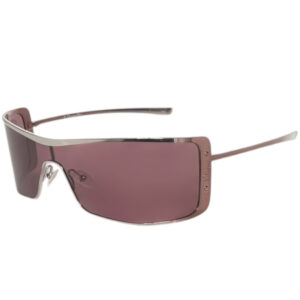 Vintage Dior Logo Wraparound Sunglasses in Pink | NITRYL