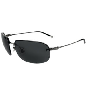 Vintage Miu Miu Logo Rimless Sunglasses in Black / Silver | NITRYL