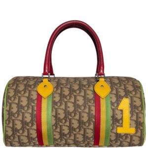 Vintage Dior Monogram Rasta Boston Bag in Brown / Red - Green - Yellow | NITRYL