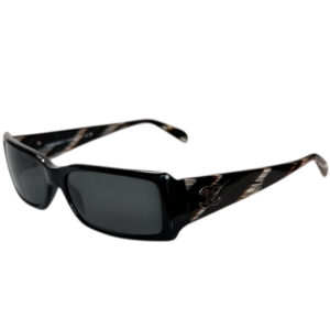 Vintage Chanel Logo Chunky Sunglasses in Black / Brown | NITRYL