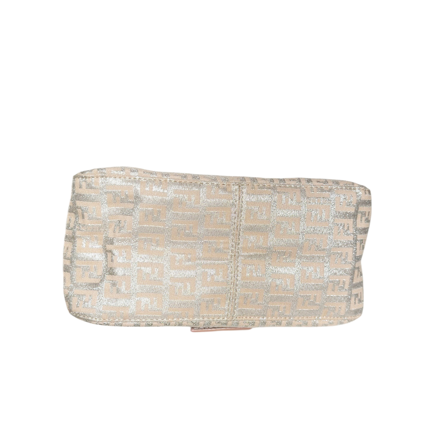 Fendi Monogram Metallic Mini Mamma Shoulder Baguette Bag in Pink / Silver / Gold - Image 5