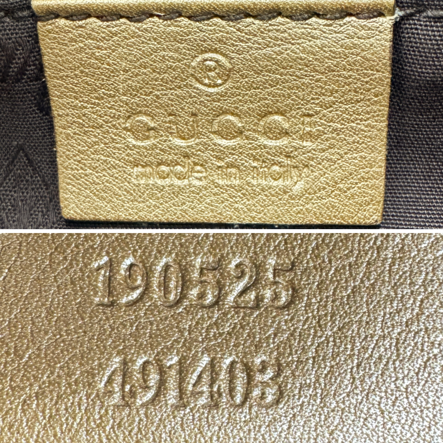 Gucci Monogram Leather D Ring Hobo Shoulder Bag in Gold - Image 6