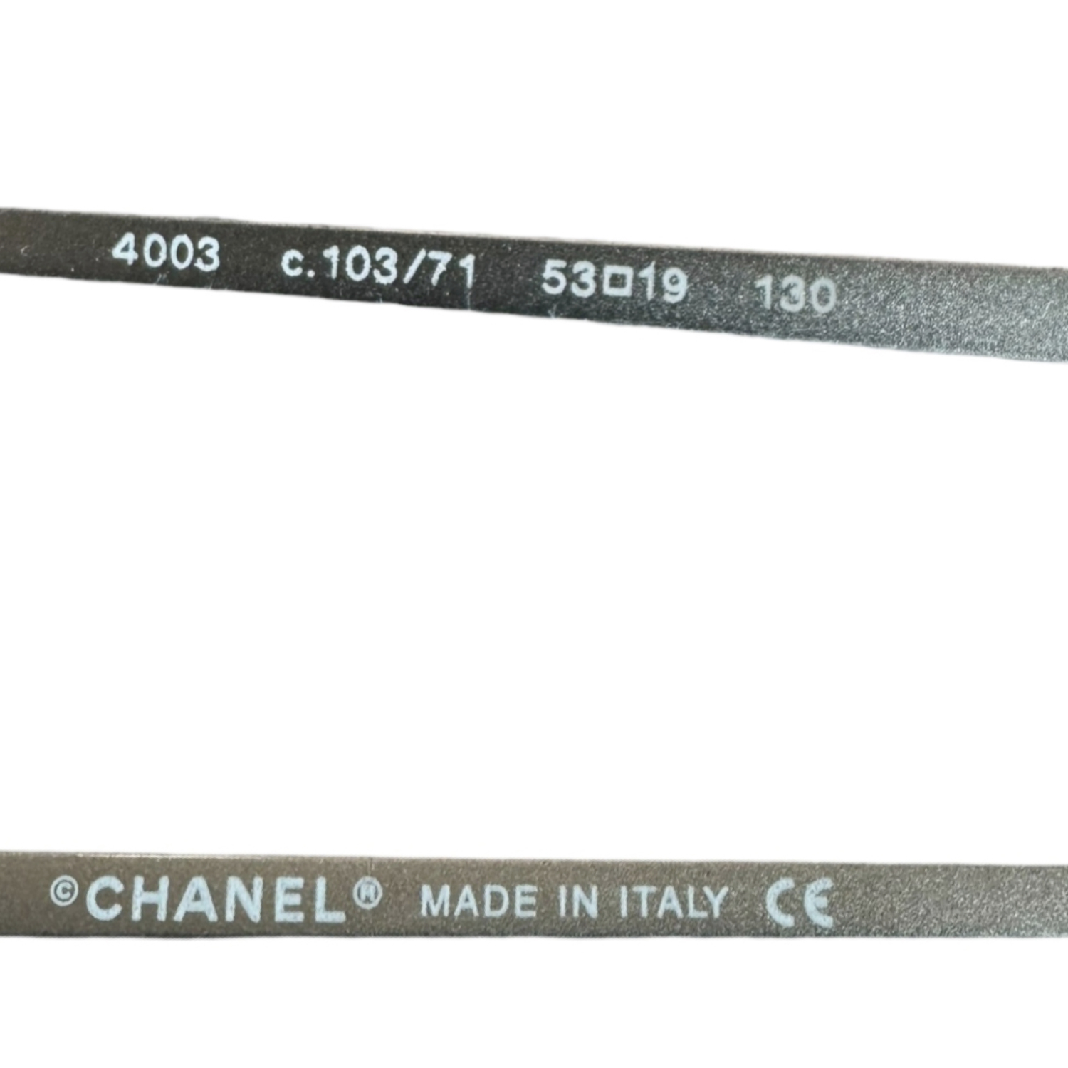 Chanel Rimless Logo Sunglasses in Black / Silver - Image 3
