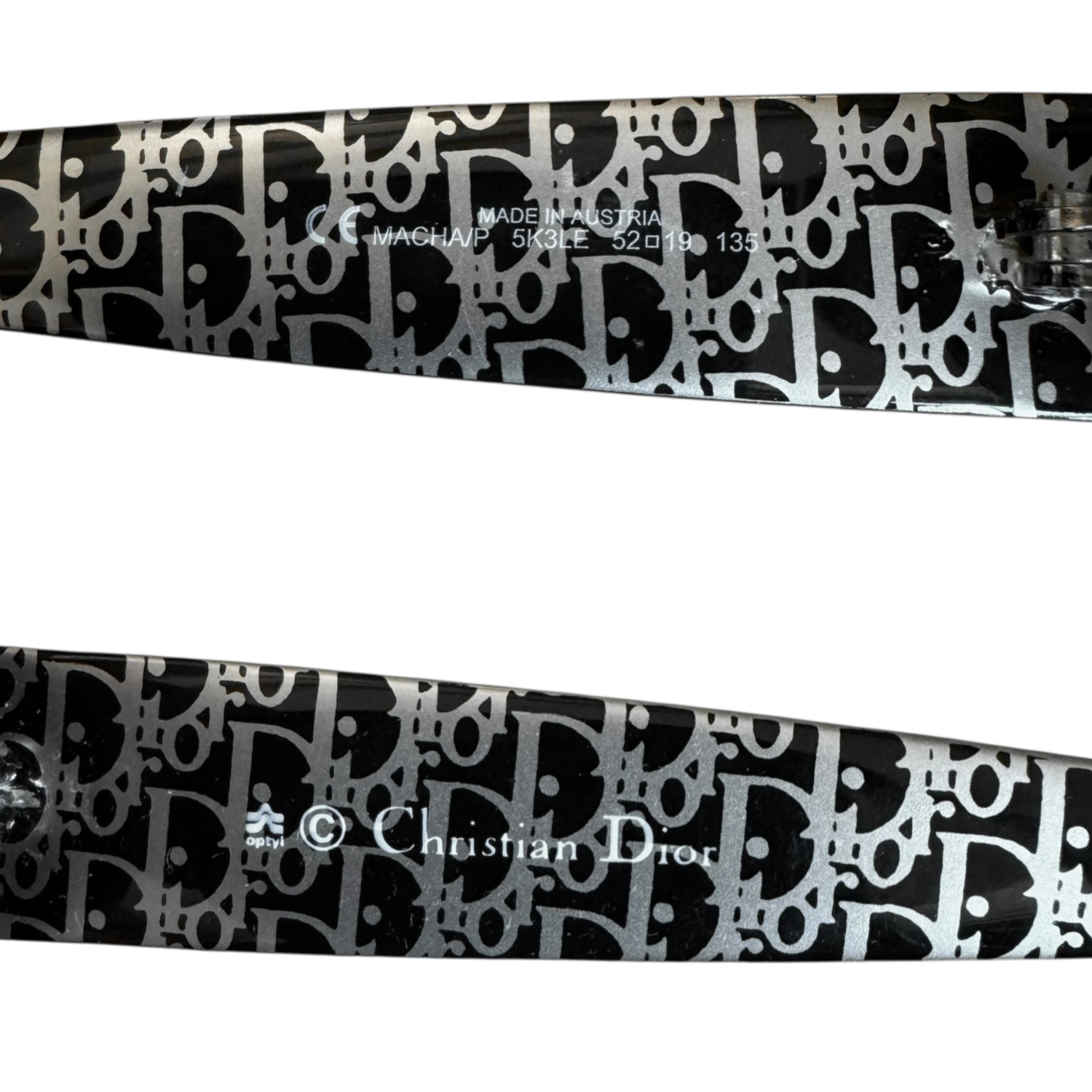 Dior Logo Monogram Sunglasses in Black / Silver - Image 3