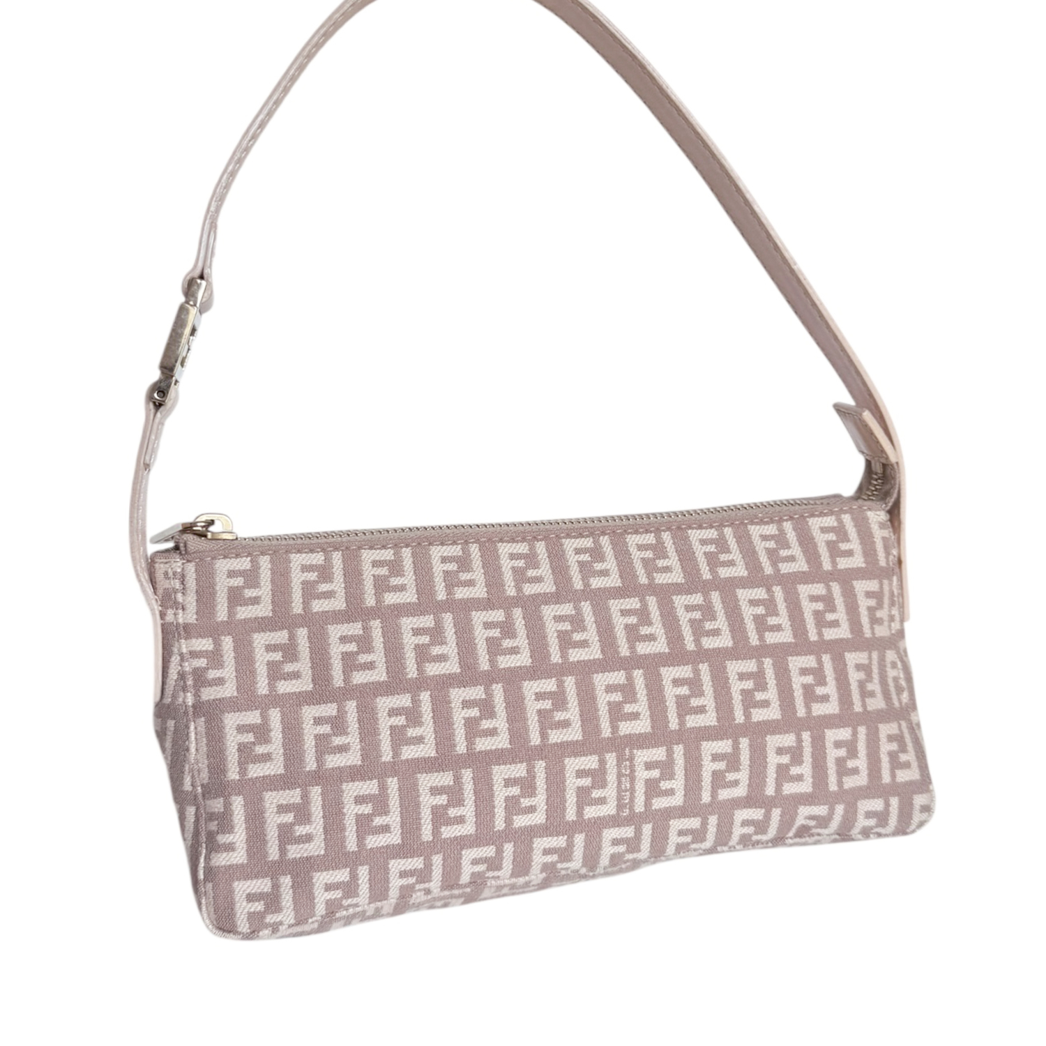 Fendi Monogram Mini Shoulder Bag in Dusty Pink / Gold - Image 2