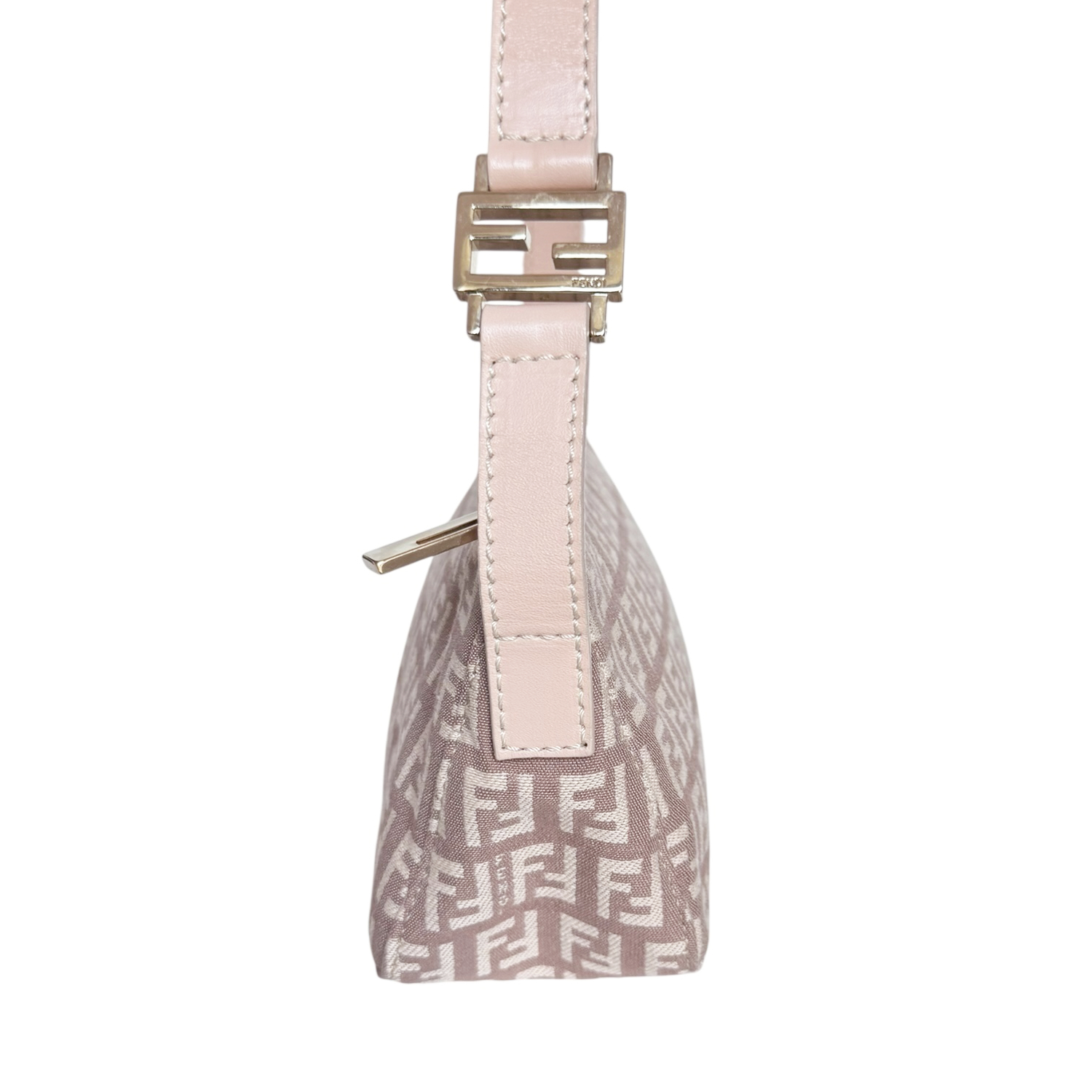 Fendi Monogram Mini Shoulder Bag in Dusty Pink / Gold - Image 3