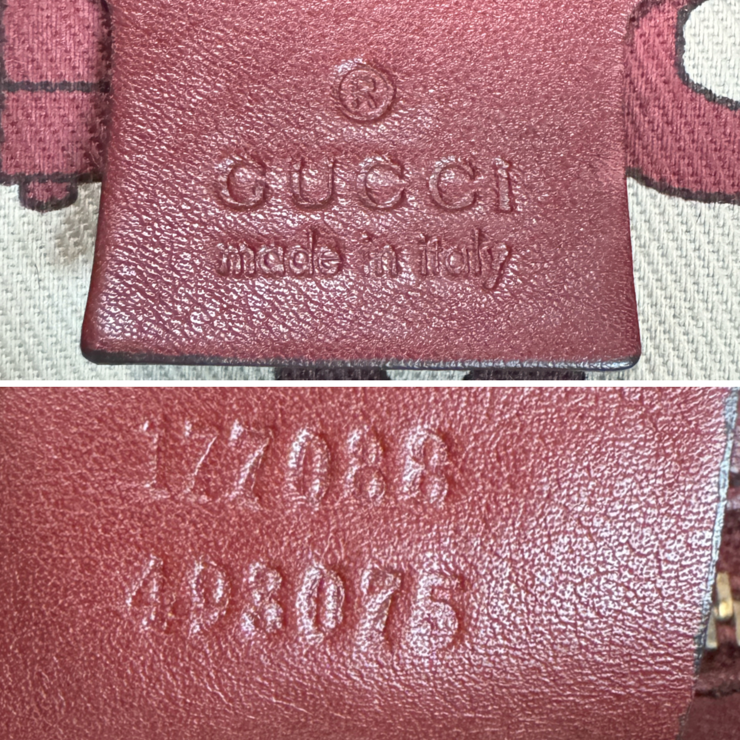 Gucci Indy Tassel Monogram Leather Hobo Shoulder Bag in Red / Gold - Image 6
