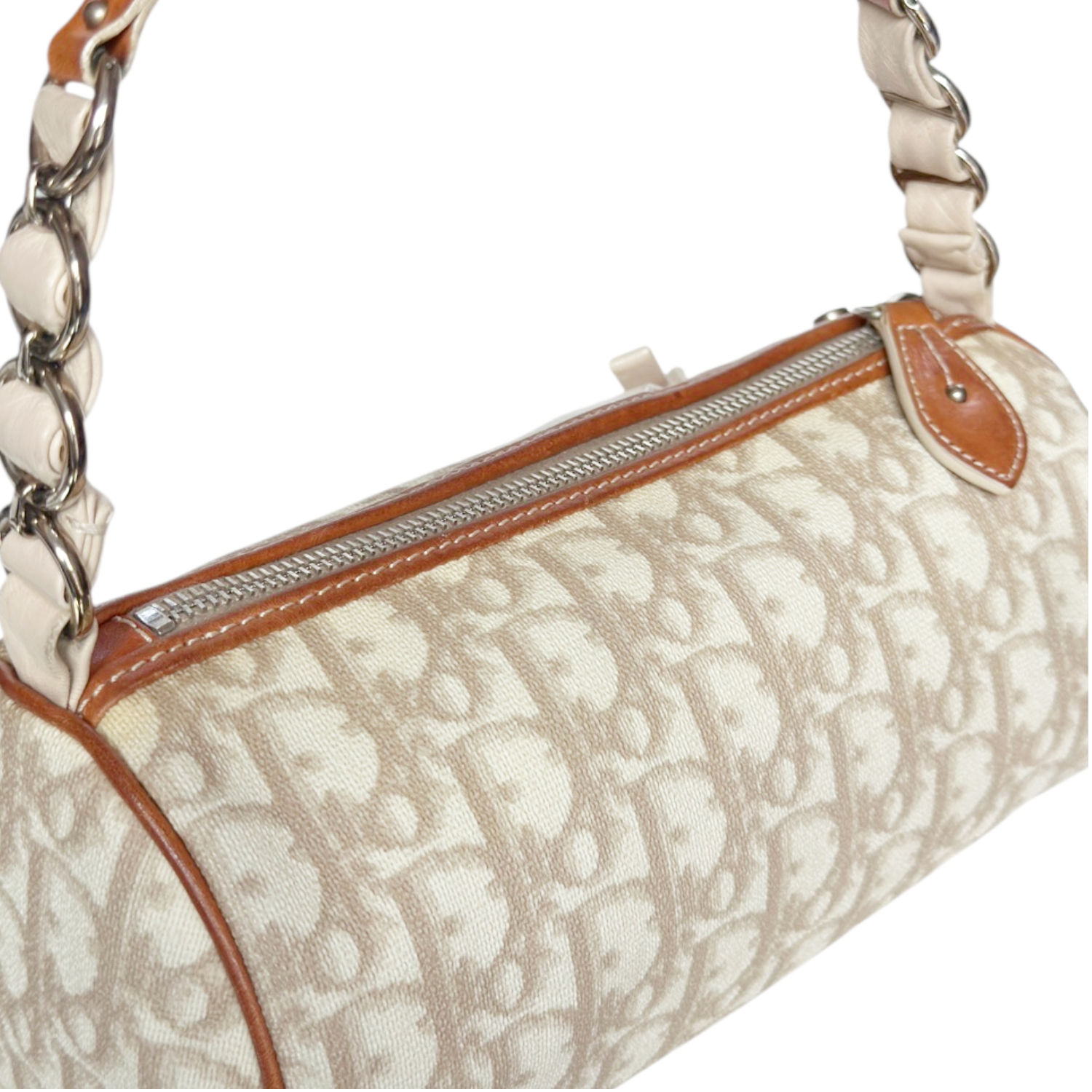 Dior Monogram Heart Romantic Barrel Mini Shoulder Bag in Beige / Tan - Image 6