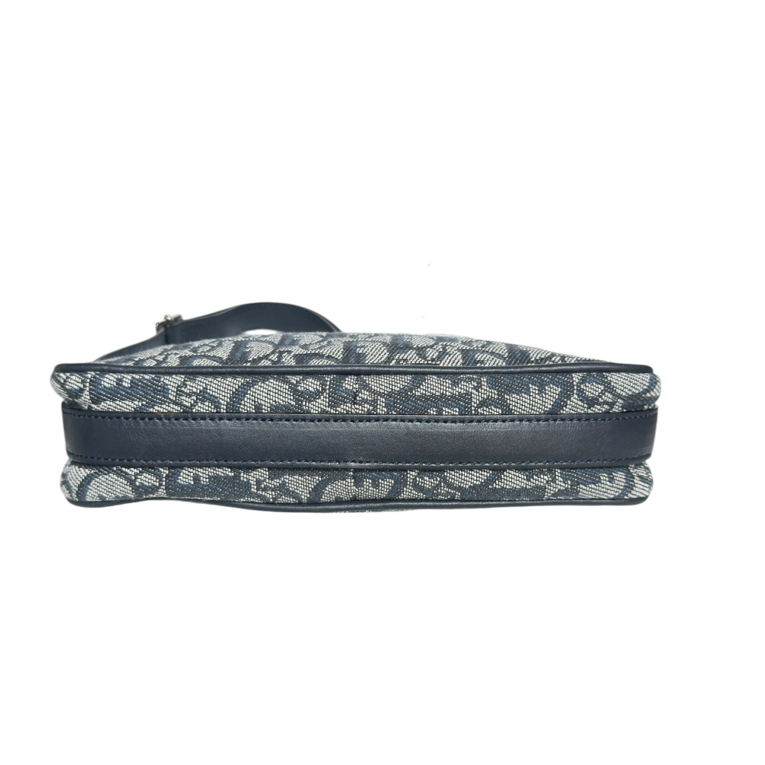 Dior Monogram Spellout Trotter Mini Shoulder Bag in Navy Blue / Silver - Image 5