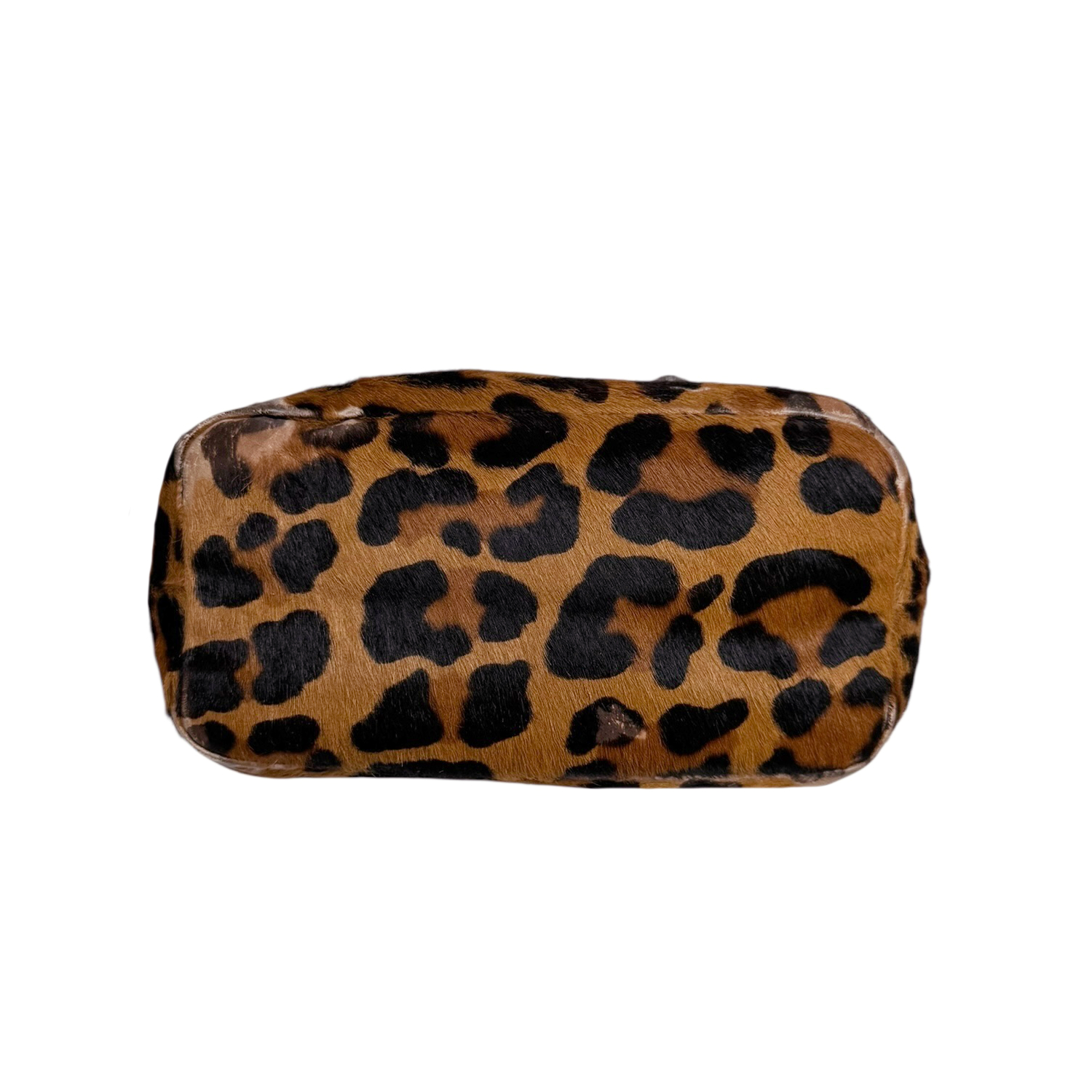 Prada Leopard Print Calfskin Shoulder Bag in Brown - Image 7