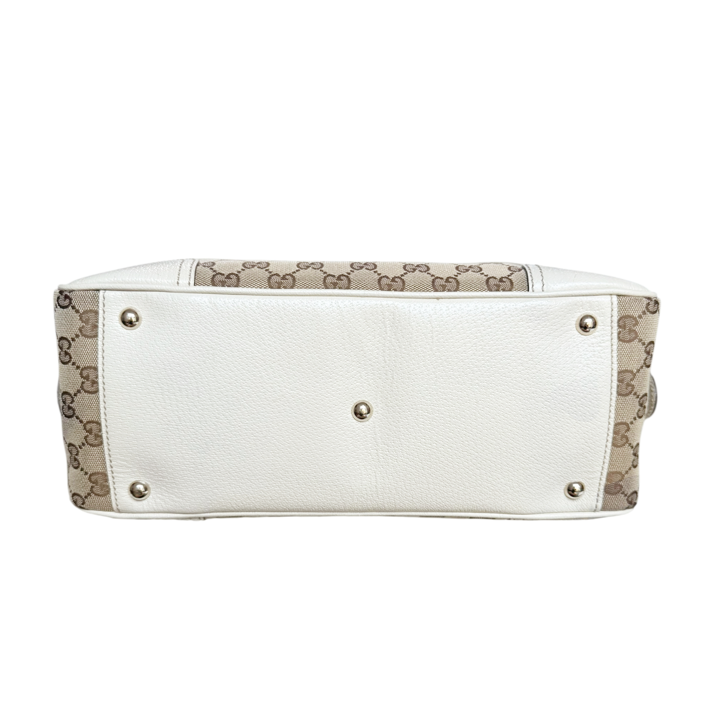 Gucci Monogram Princy Bow Shoulder Bag in Beige / Cream - Image 5