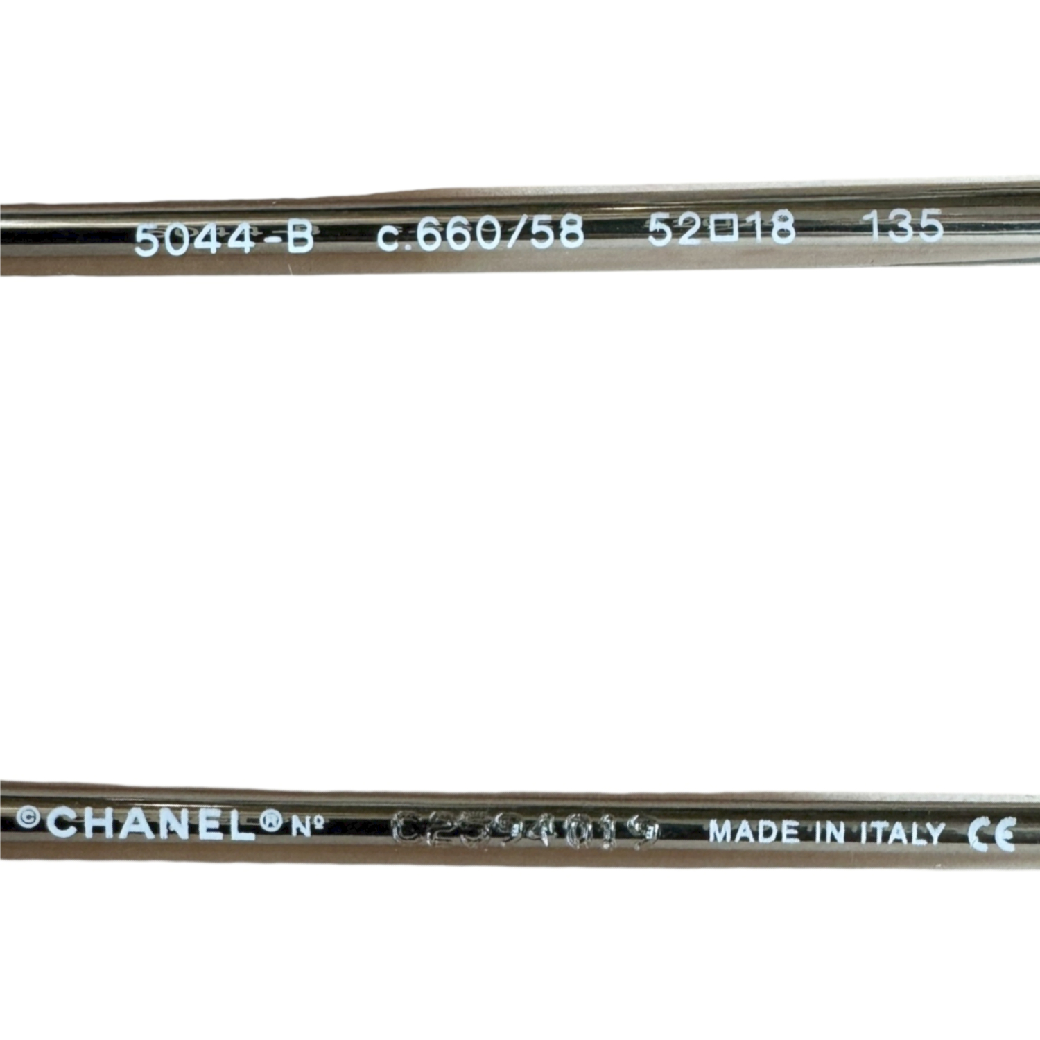 Chanel Diamante Logo Oval Sunglasses in Pink / Clear - Image 3