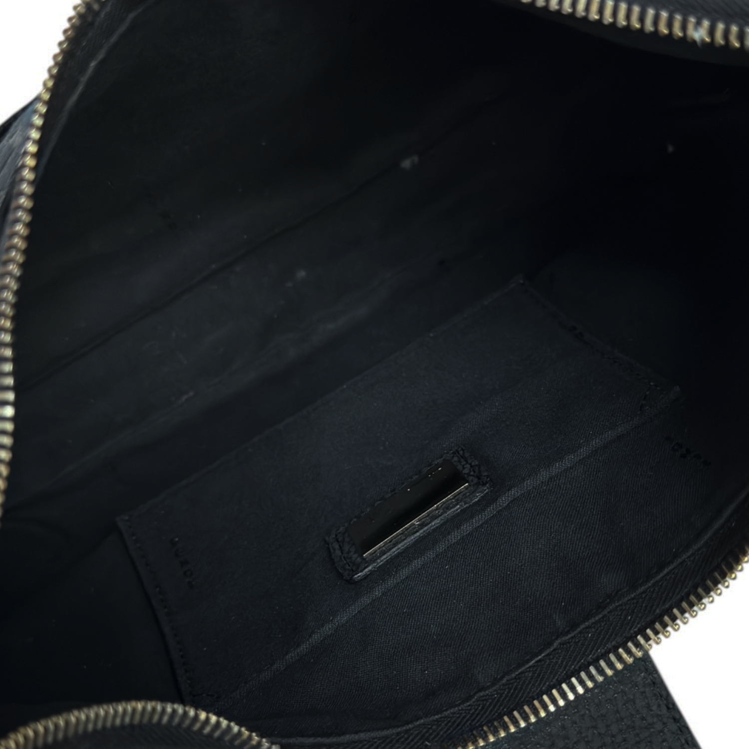 Fendi Monogram Canvas Shoulder Bag in Black / Gold - Image 6