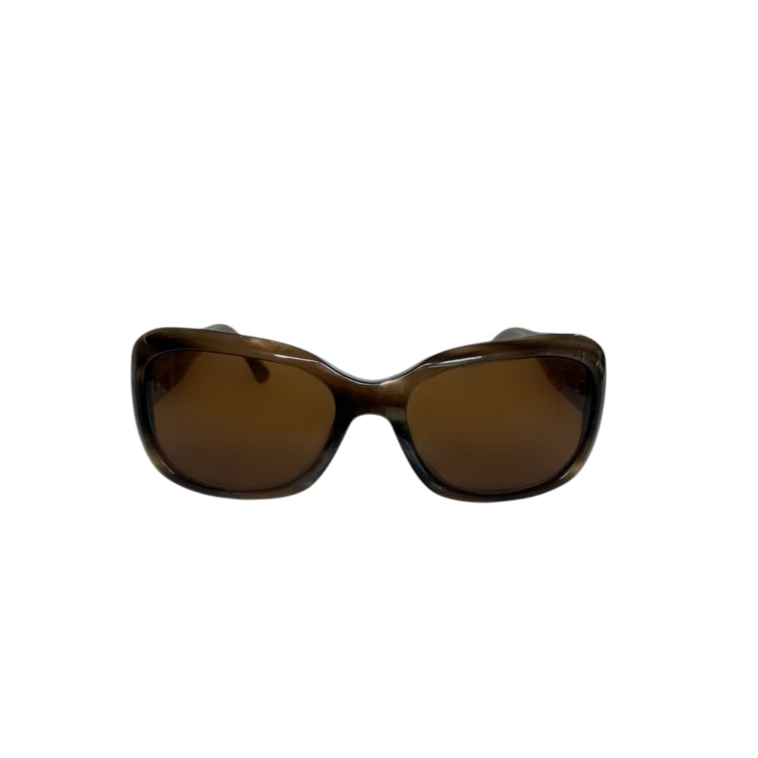 Chanel Logo Studded Sunglasses in Brown - Image 2