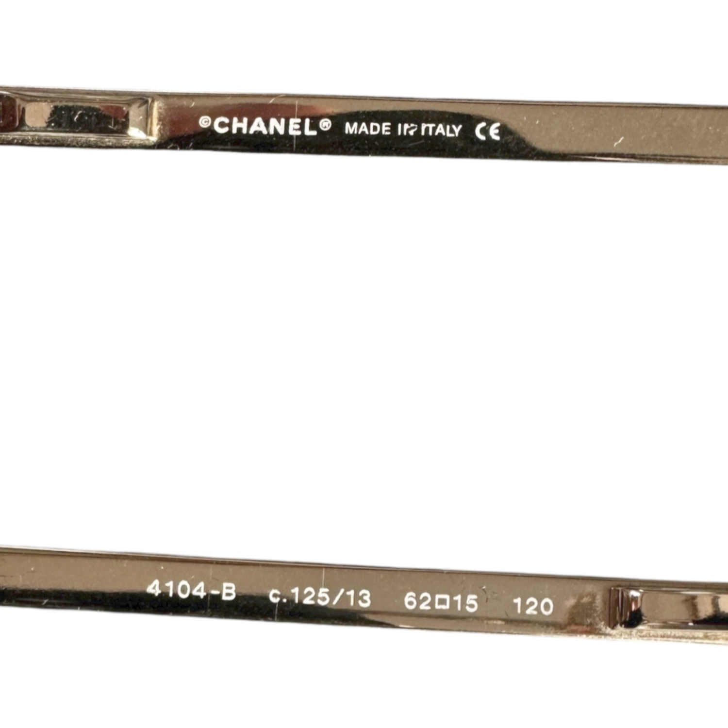 Chanel Diamante Logo Rimless Sunglasses in Brown / Gold - Image 3