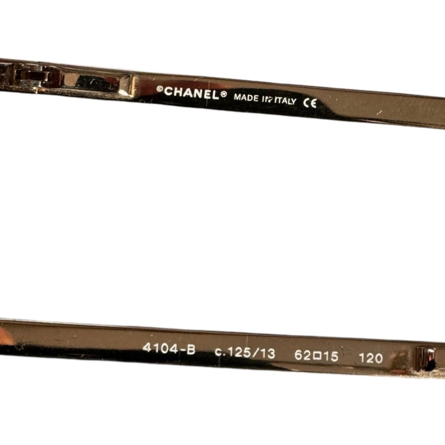 Chanel Diamante Logo Rimless Sunglasses in Brown / Gold - Image 3