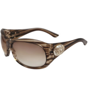 Vintage Gucci GG Logo Oversized Sunglasses in Brown / Gold | NITRYL