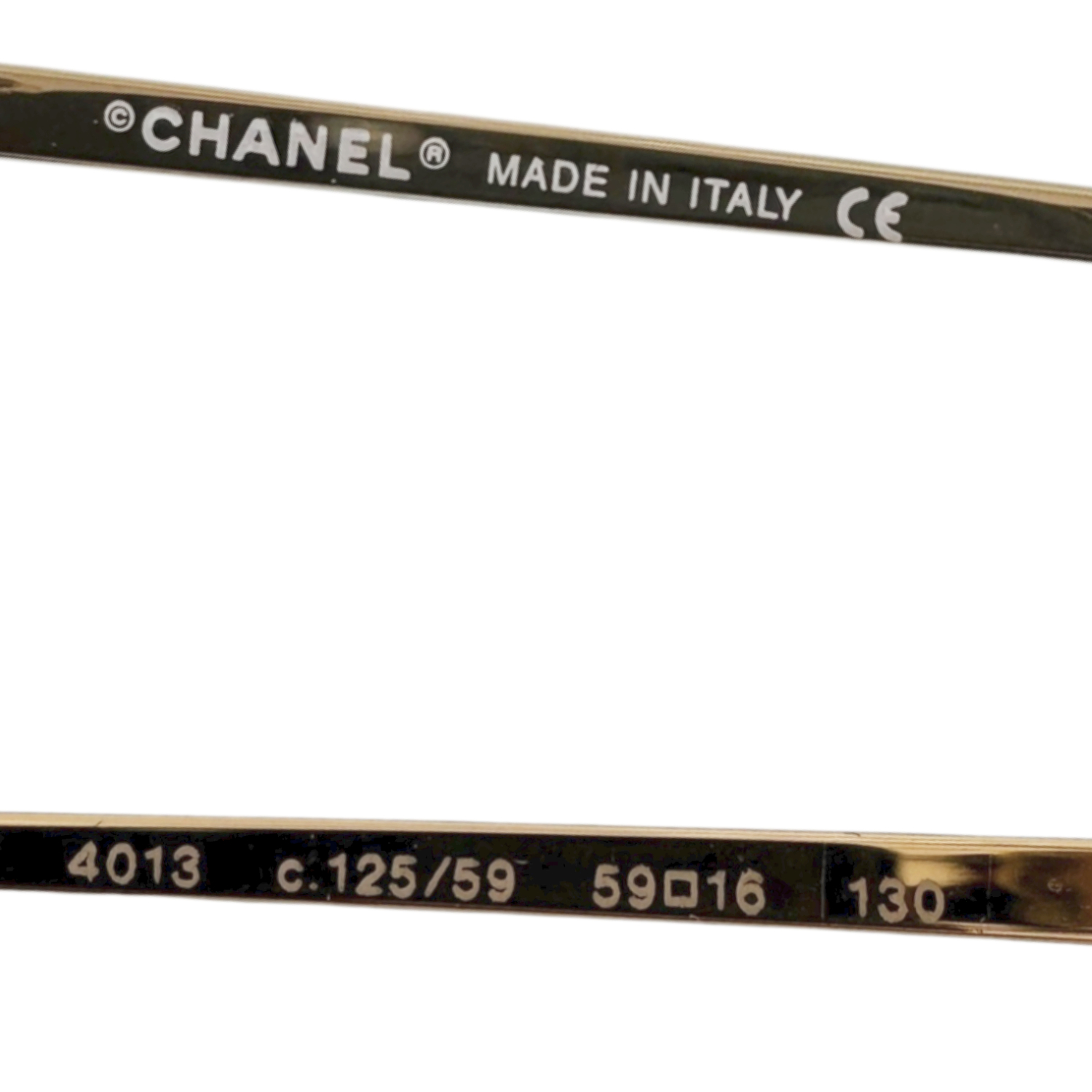 Chanel Logo Rimless Sunglasses in Brown / Gold - Image 3