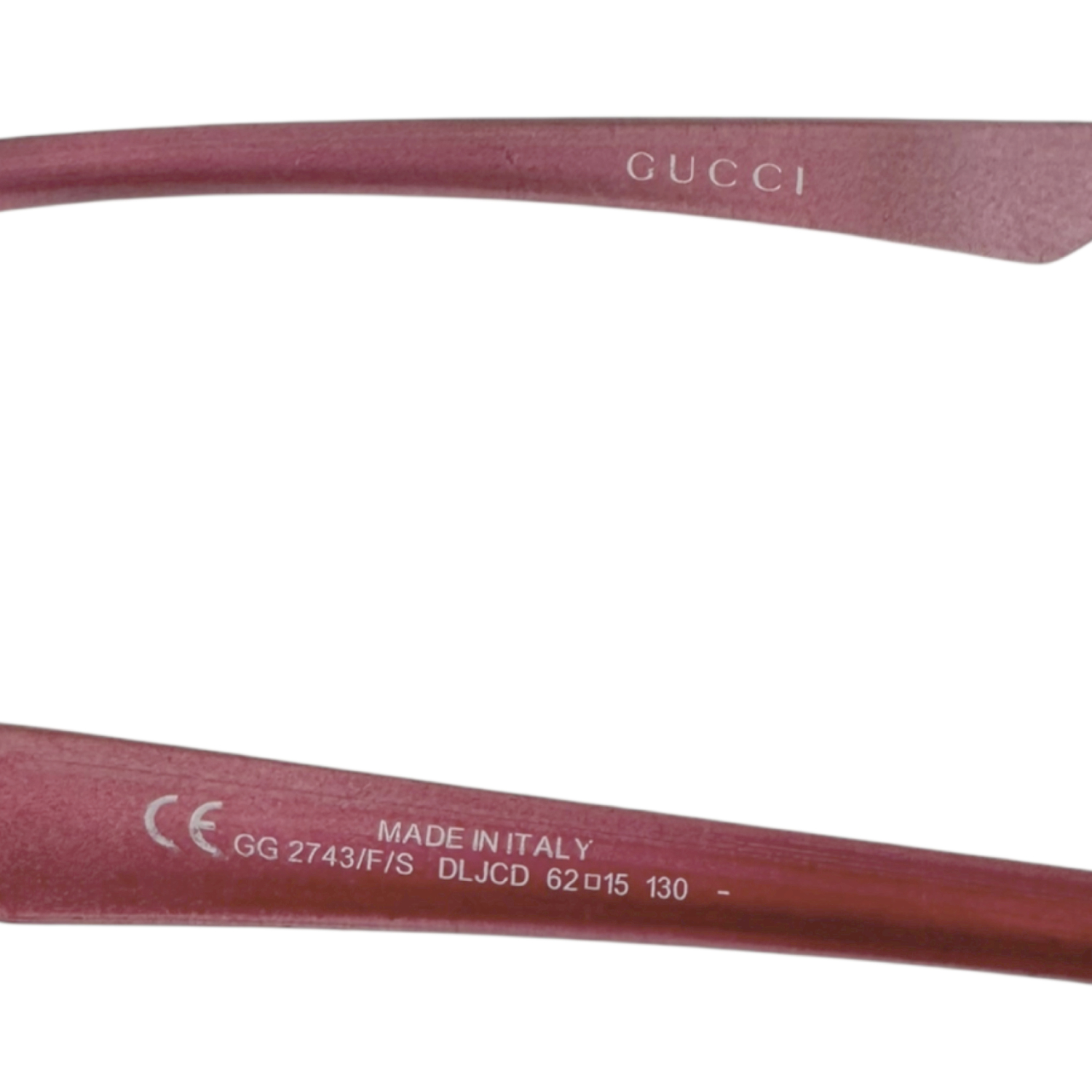Gucci Horsebit Logo Sunglasses in Pink / Silver - Image 3