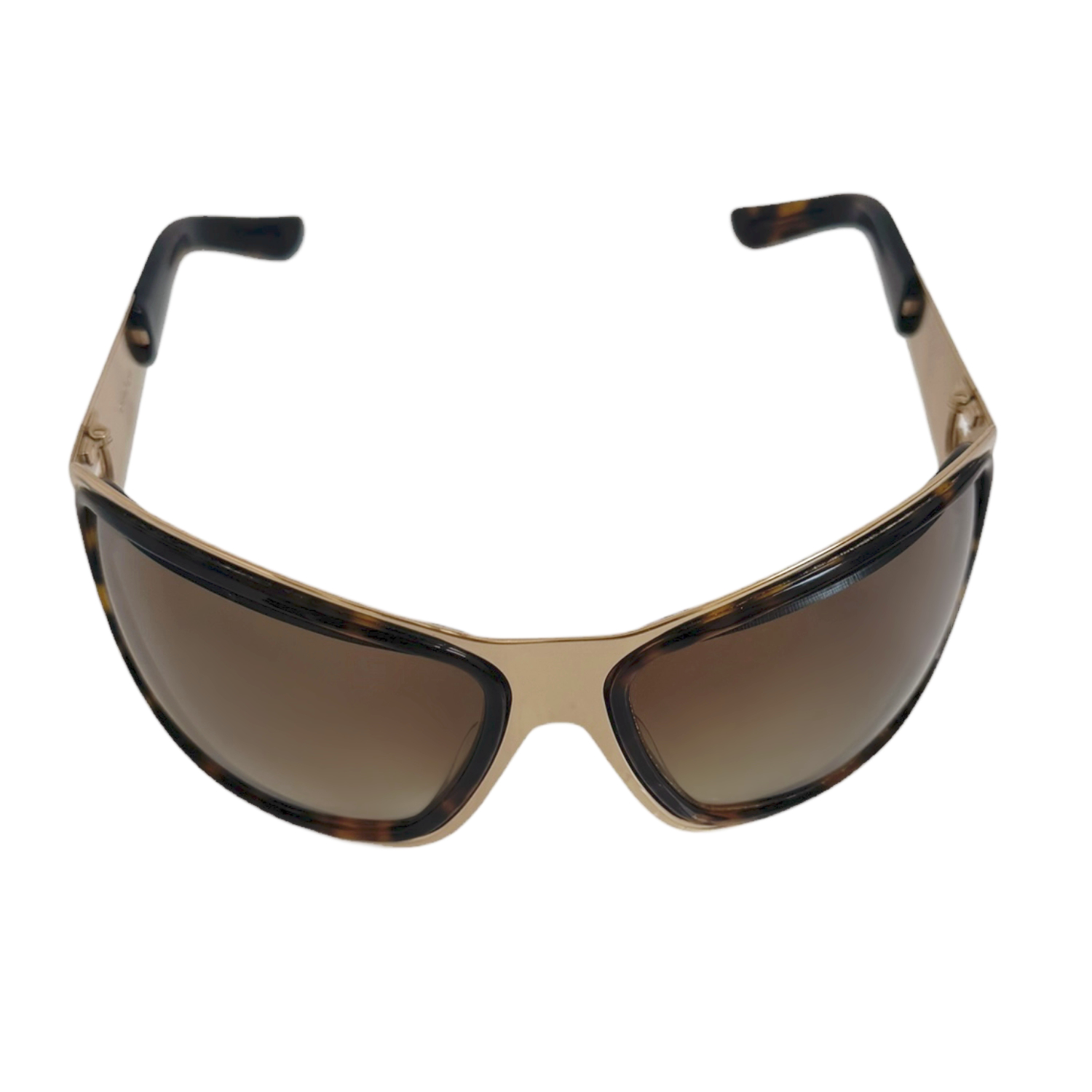 Gucci GG Logo Oversized Sunglasses in Gold / Brown - Image 3