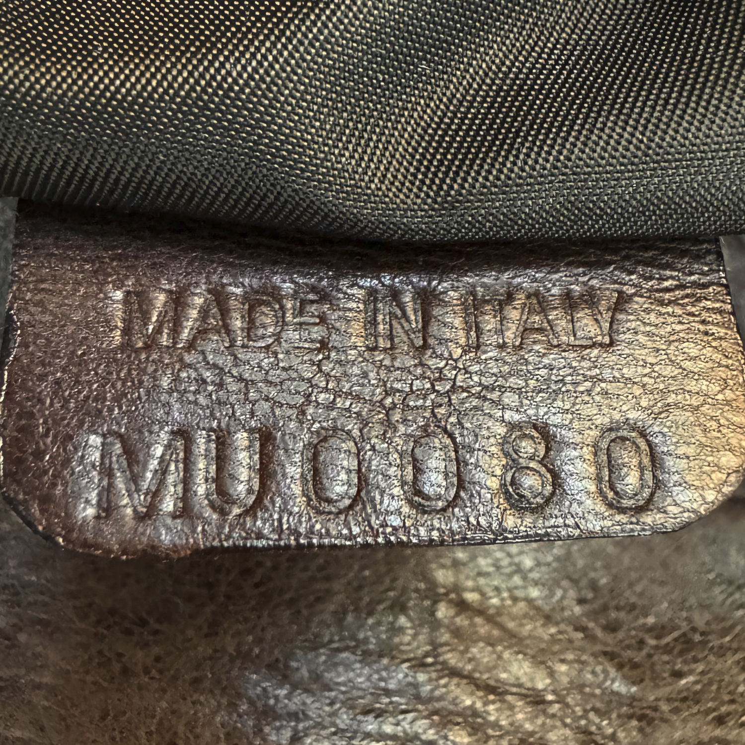 Dior Leather Saddle Bag in Brown / Gold - Image 7