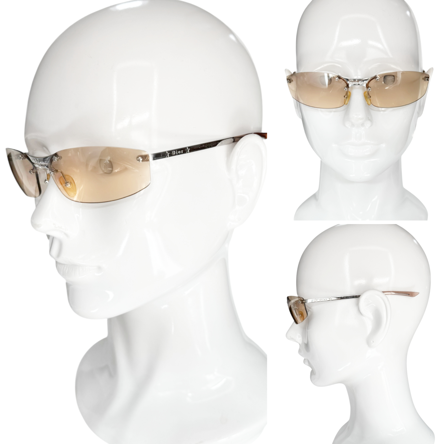 Dior Star Rimless Sunglasses in Blush / Silver - Image 4