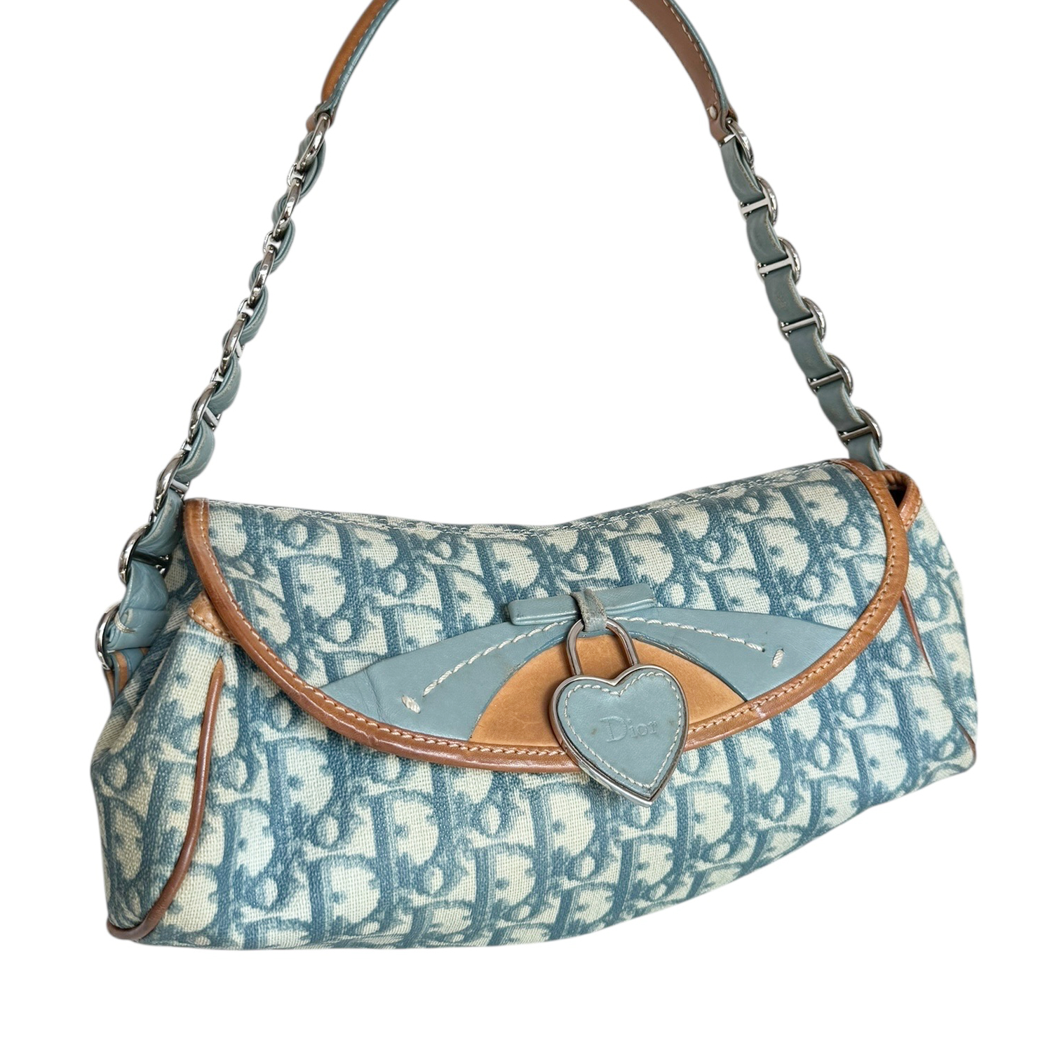 Dior Heart Romantic Monogram Shoulder Bag in Blue - Image 2