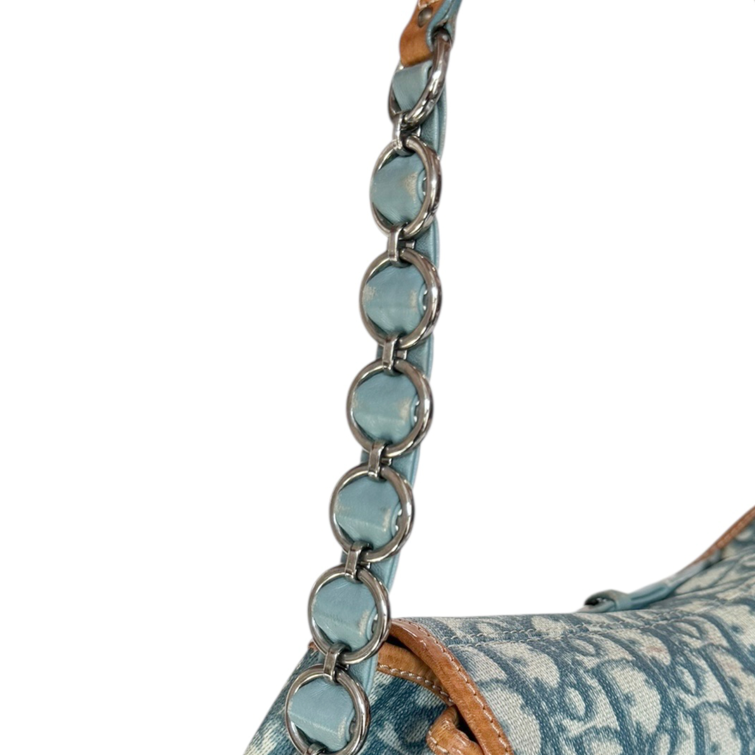 Dior Heart Romantic Monogram Shoulder Bag in Blue - Image 6
