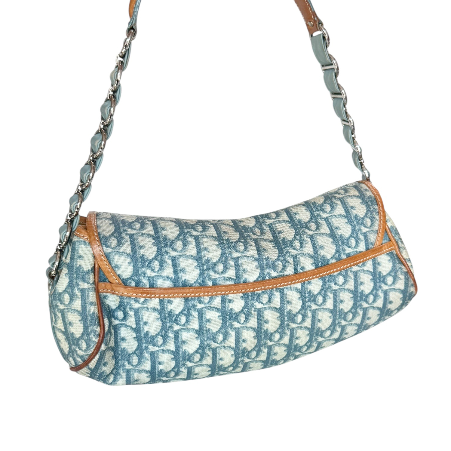 Dior Heart Romantic Monogram Shoulder Bag in Blue - Image 4
