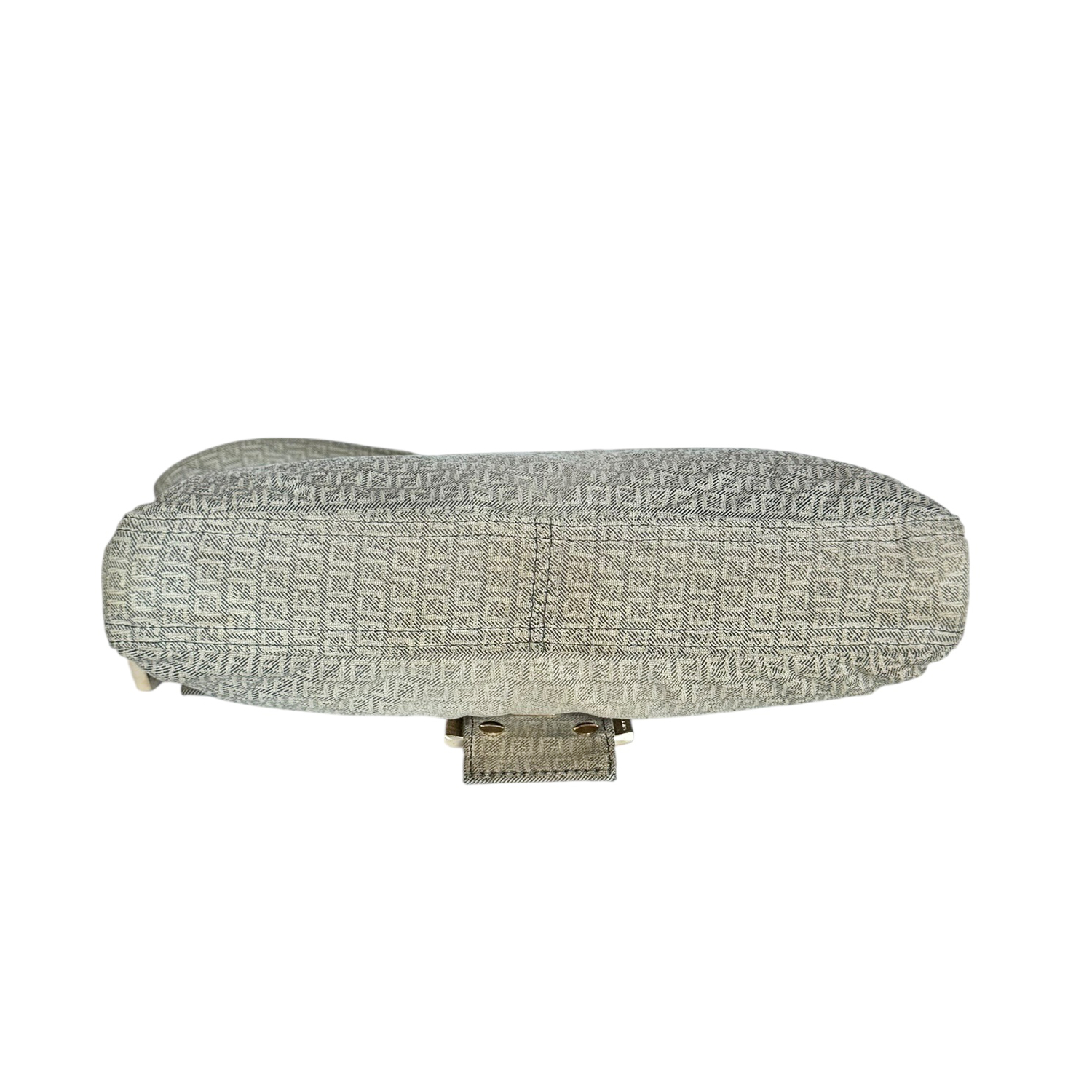 Fendi Monogram Denim Shoulder Baguette Bag - Image 5