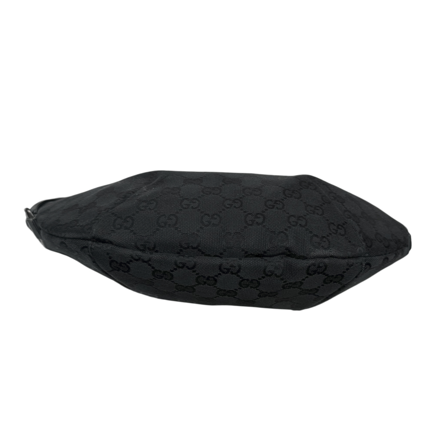 Gucci Monogram Half Moon Hobo Shoulder Bag in Black - Image 5