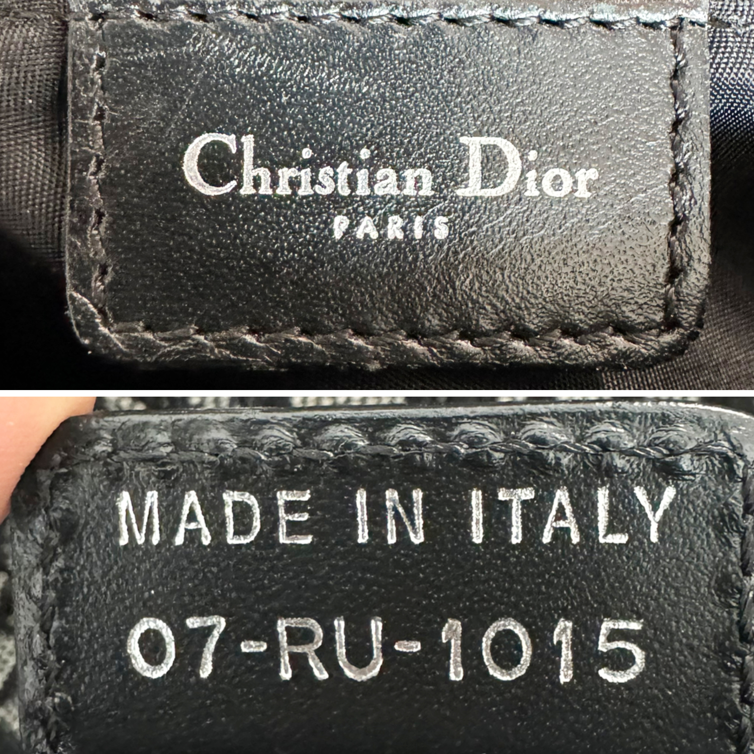 Dior Monogram Saddle Bag in Black / Grey / Silver - Image 7