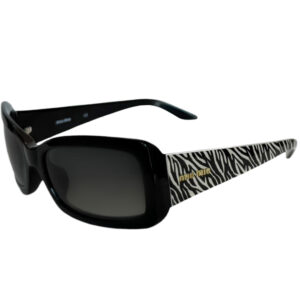 Vintage Miu Miu Logo Zebra Print Sunglasses in Black / Gold | NITRYL