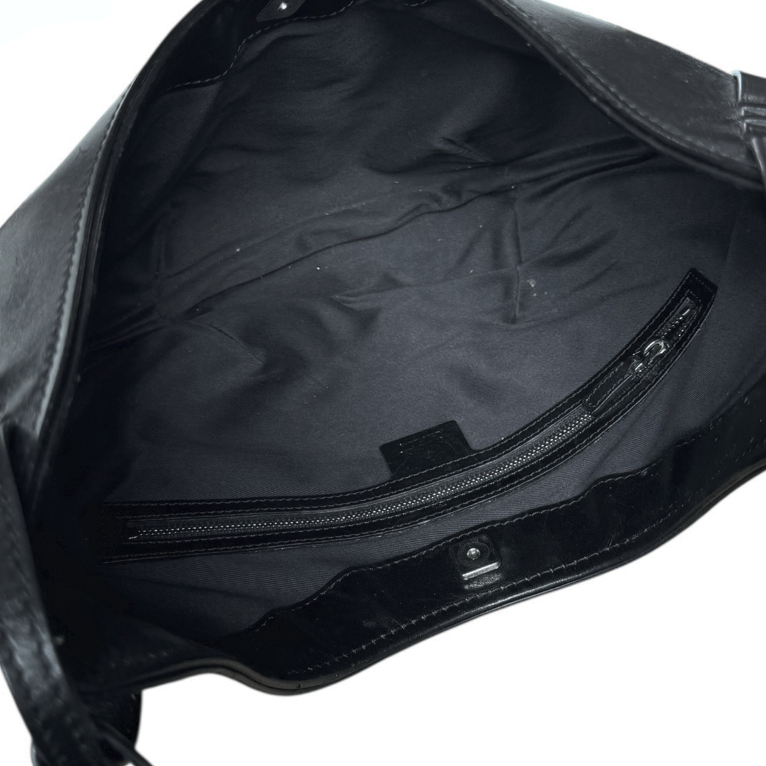 Gucci Monogram Half Moon Hobo Shoulder Bag in Black - Image 6