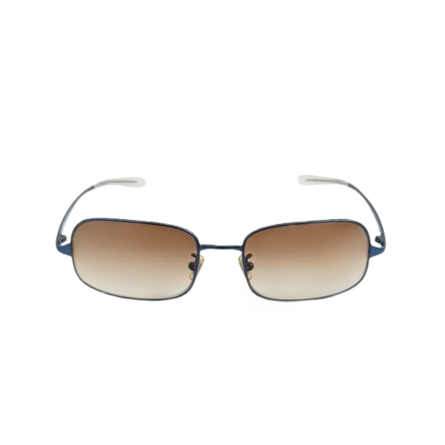 Miu Miu Logo Sunglasses in Blue / Brown - Image 2