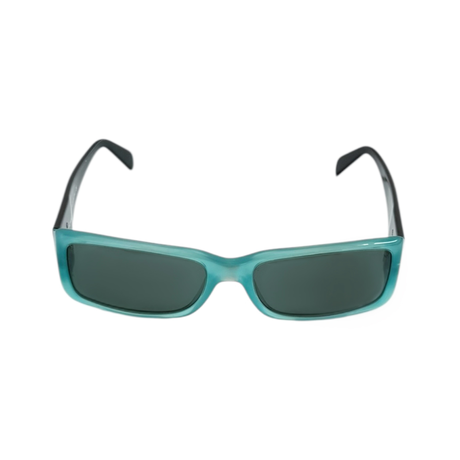 Chanel Logo 2 Tone in Aqua Blue / Black - Image 2