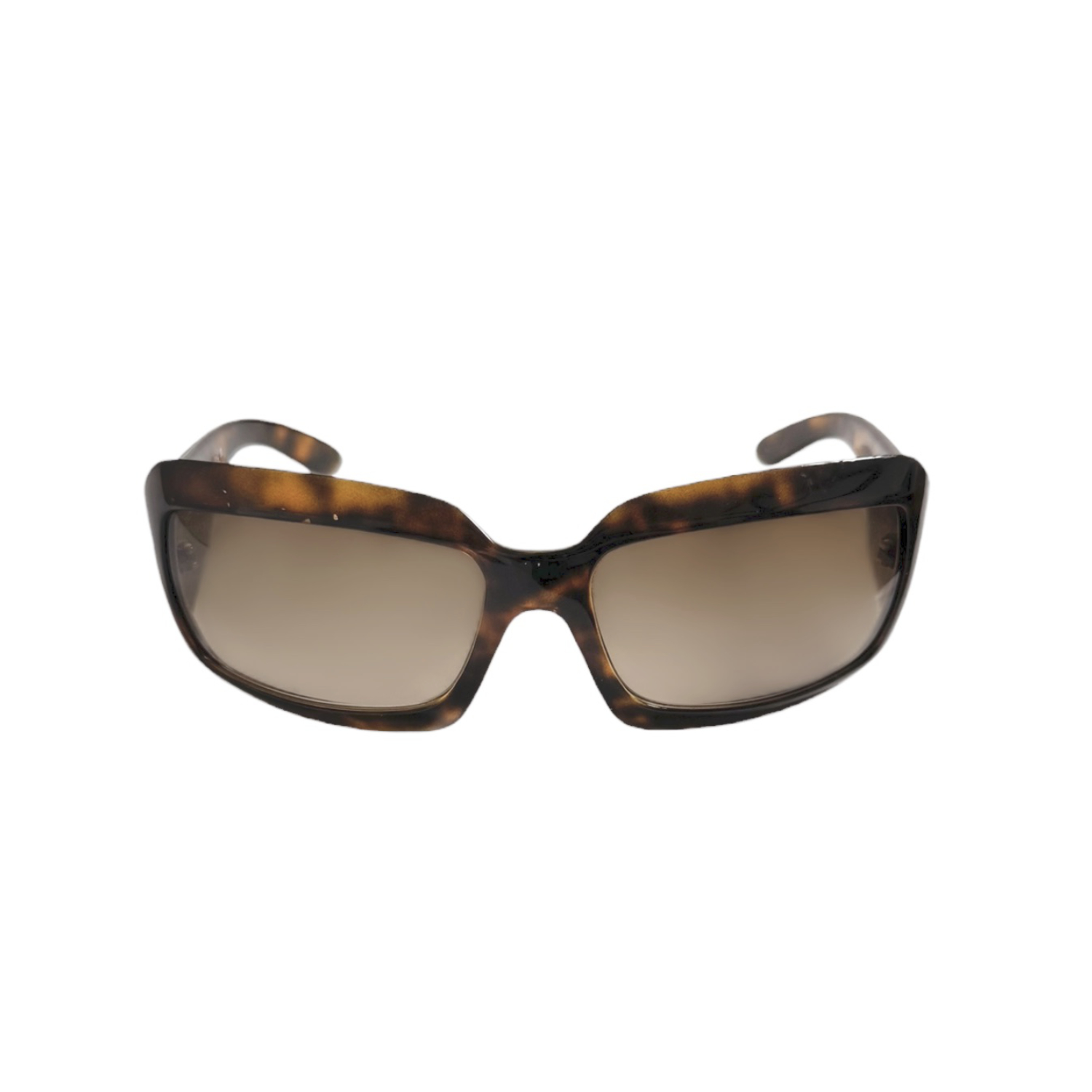 Chanel Logo Oversized Sunglasses in Tortoiseshell Brown / Gold - Image 2