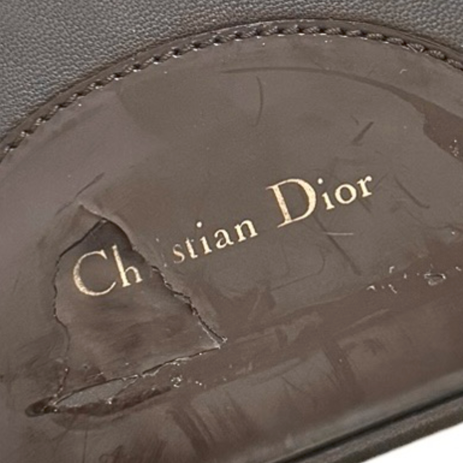 Dior Fur Leopard Print Malice Shoulder Bag in Brown / Gold - Image 6