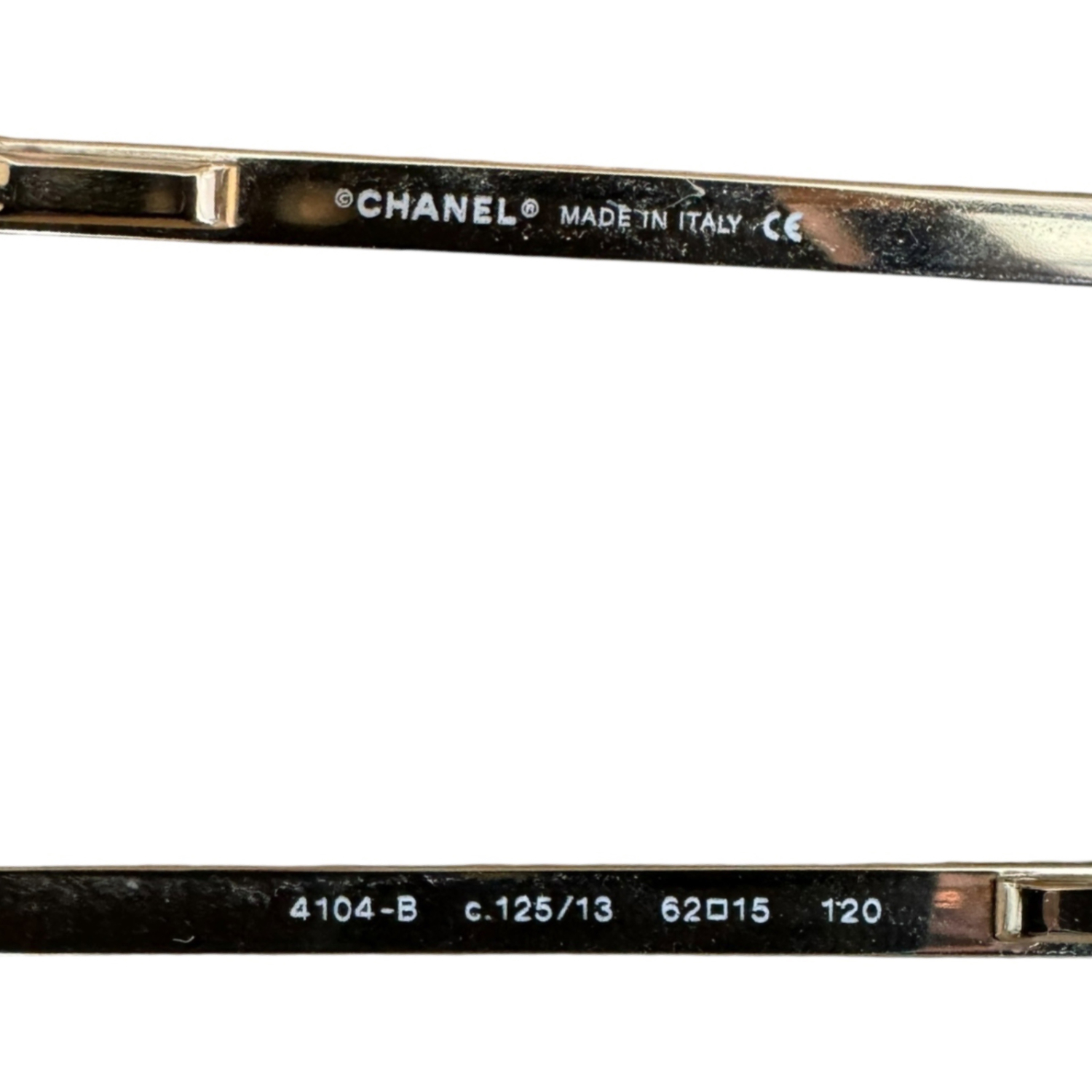 Chanel Diamante Logo Rimless Sunglasses in Brown / Gold - Image 3