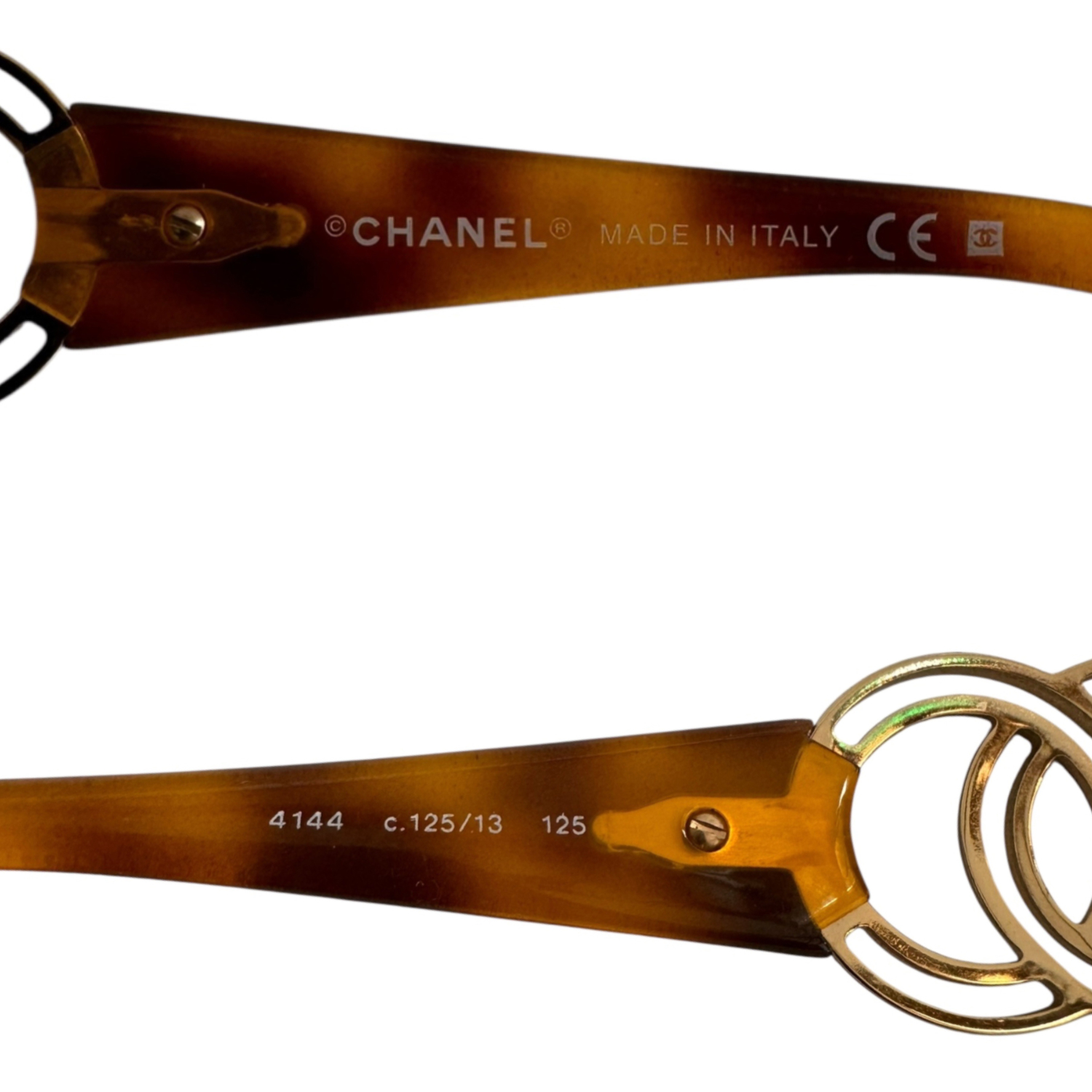 Chanel CC Oversized Sunglasses in Tortoiseshell Brown / Gold - Image 3