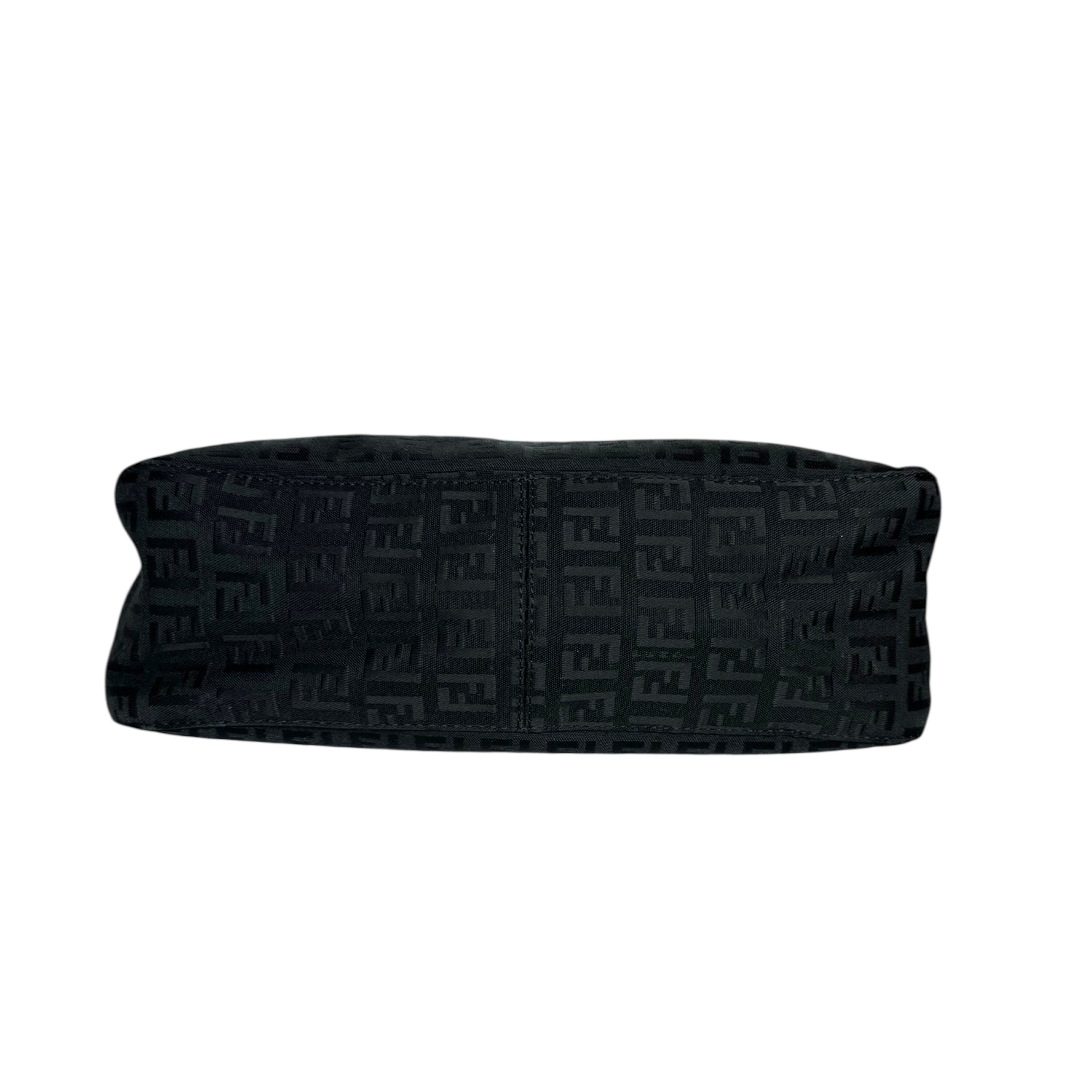 Fendi Monogram Shoulder Baguette Bag in Black / Silver - Image 5