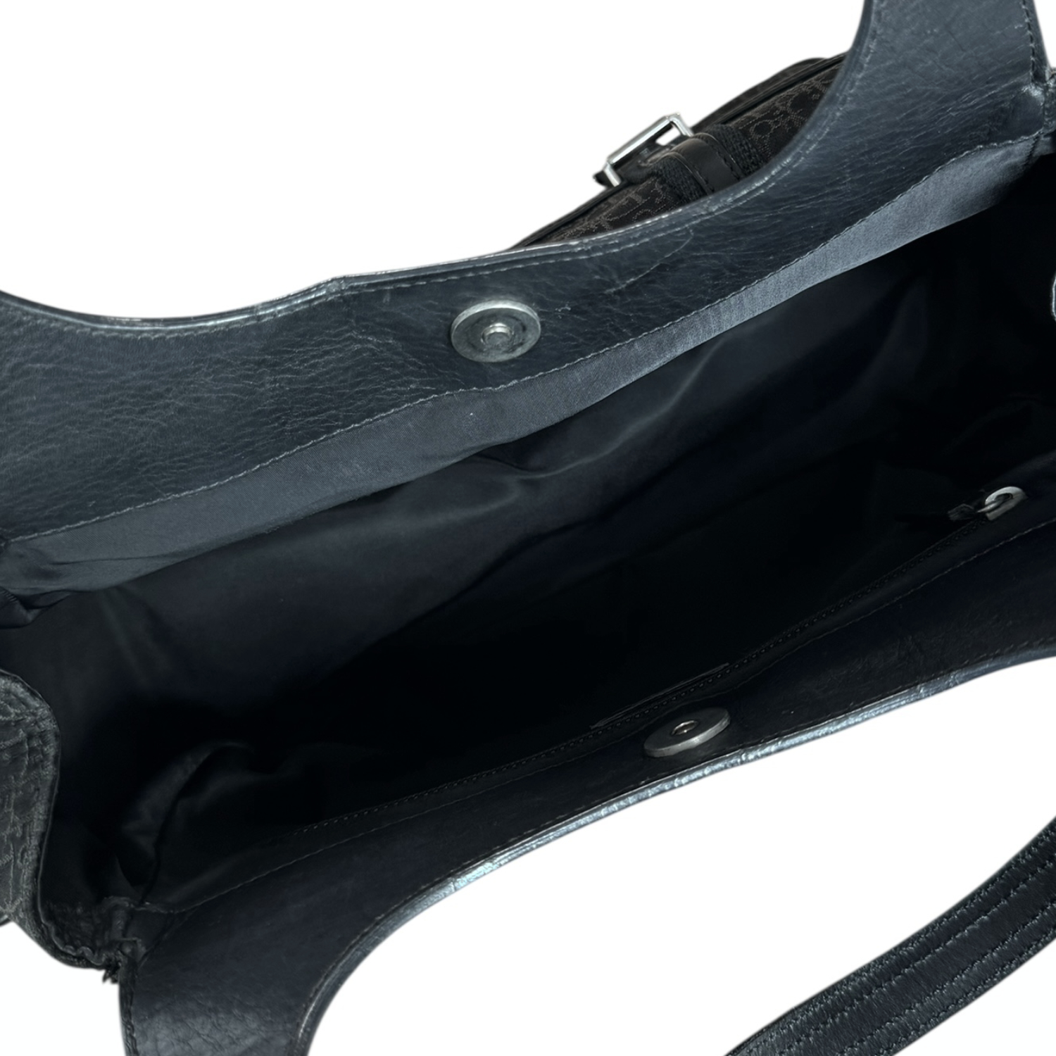 Dior Monogram Pocket Columbus Hobo Shoulder Bag in Black / Silver - Image 6
