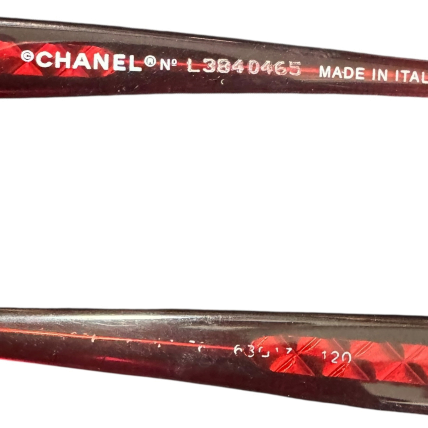 Chanel Logo Rimless Sunglasses in Pink - Purple / Red / Silver - Image 3