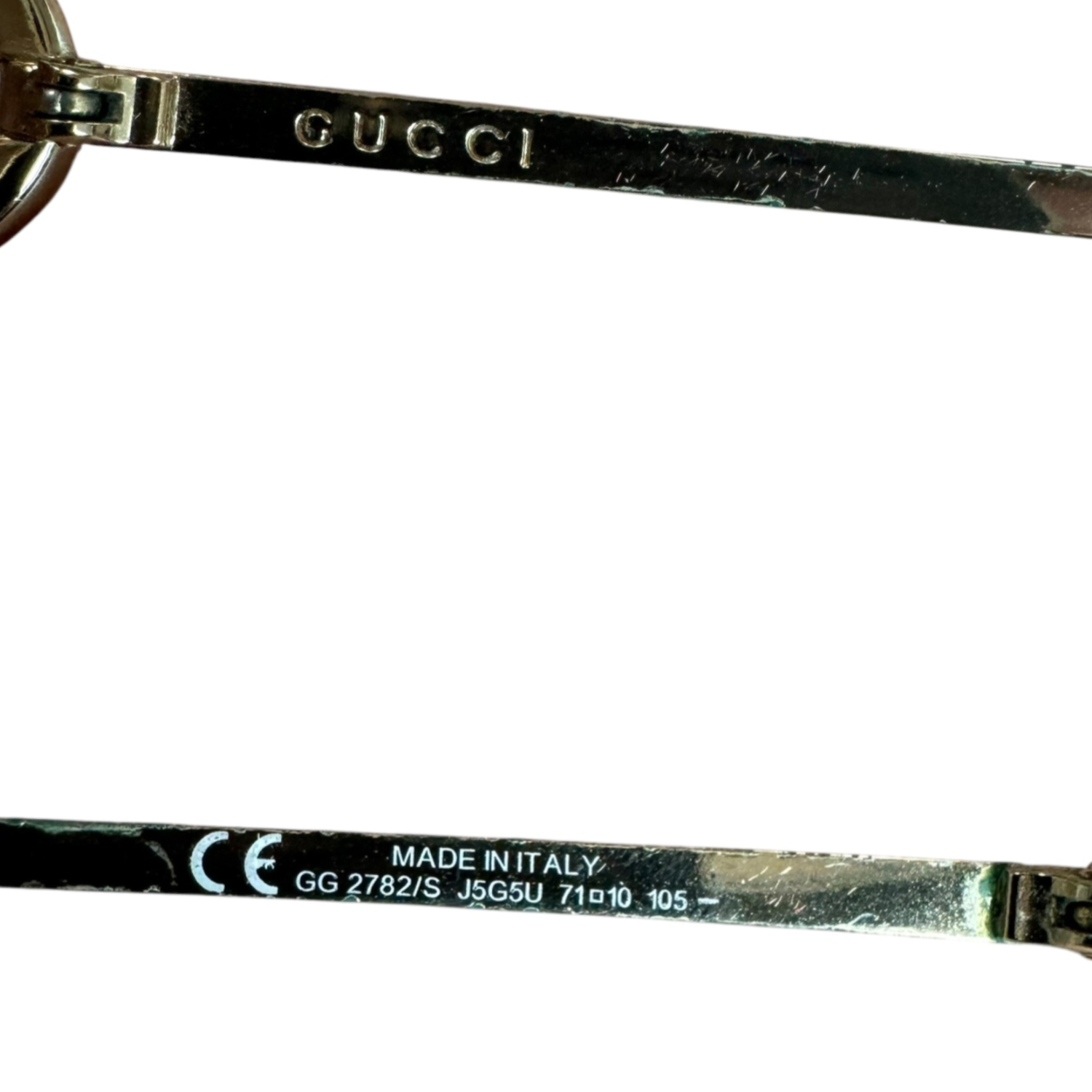 Gucci GG Logo Rimless Sunglasses in Brown / Gold - Image 3