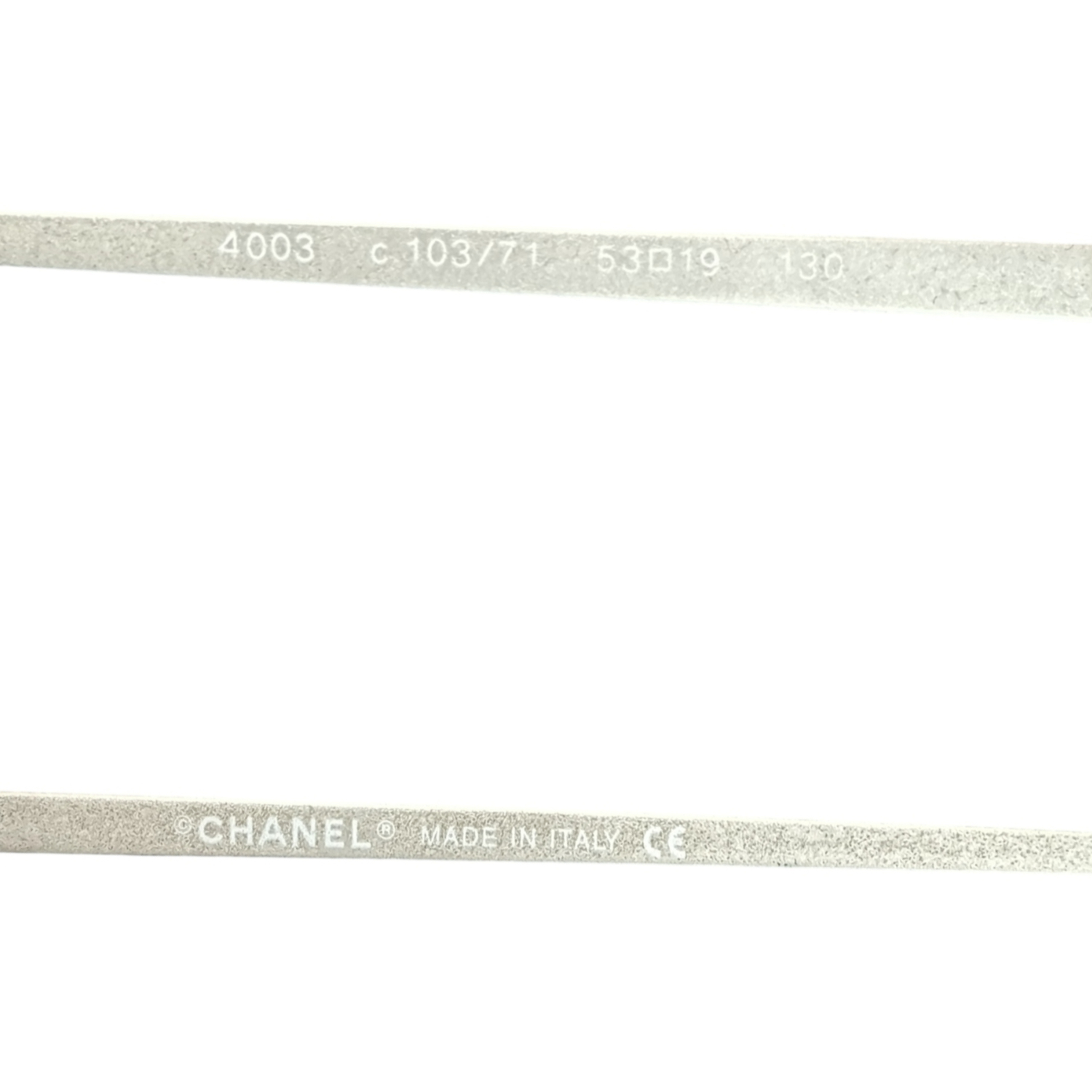 Chanel Rimless Logo Sunglasses in Black / Silver - Image 3