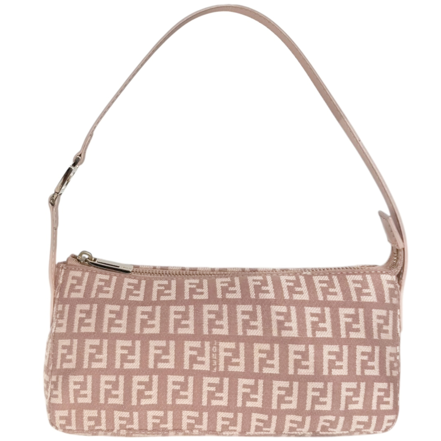 Vintage Fendi Monogram Mini Shoulder Bag in Dusty Pink / Gold | NITRYL